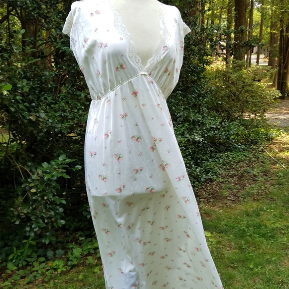 Vintage 70's Floral Robe Tom Bezduda set- Large - Picture 4 of 8